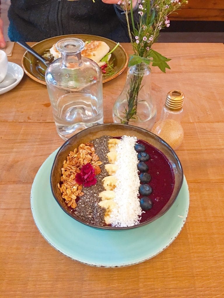 Acai bowl at Nord Coast Coffee Roastery