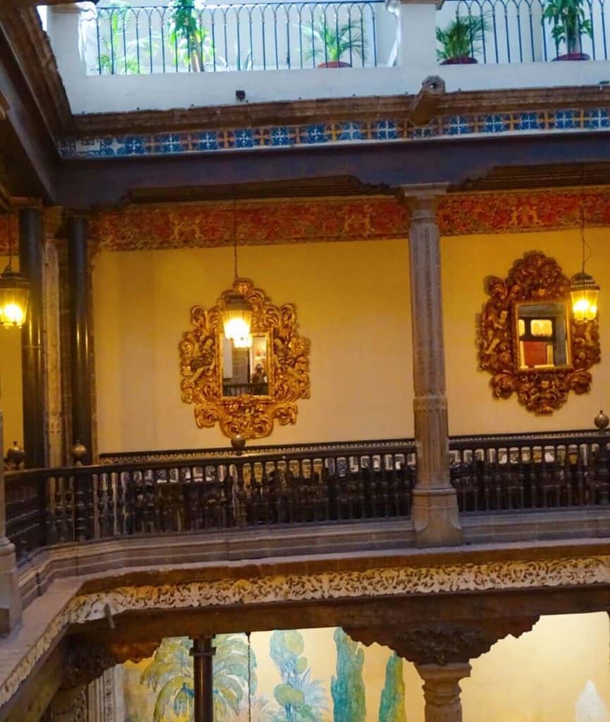 Wonky beams inside Casa de los Azulejos