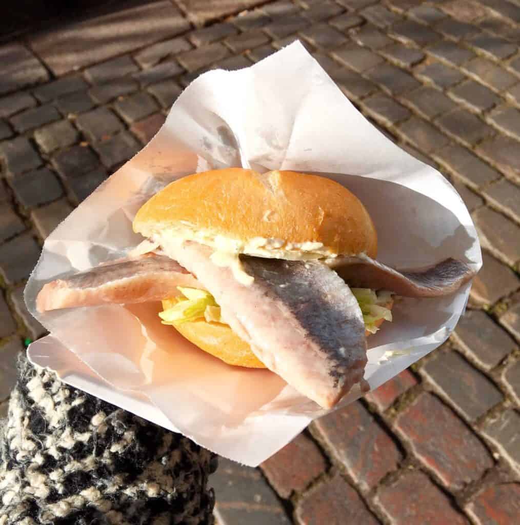 Fish sandwich in Hamburg Germany