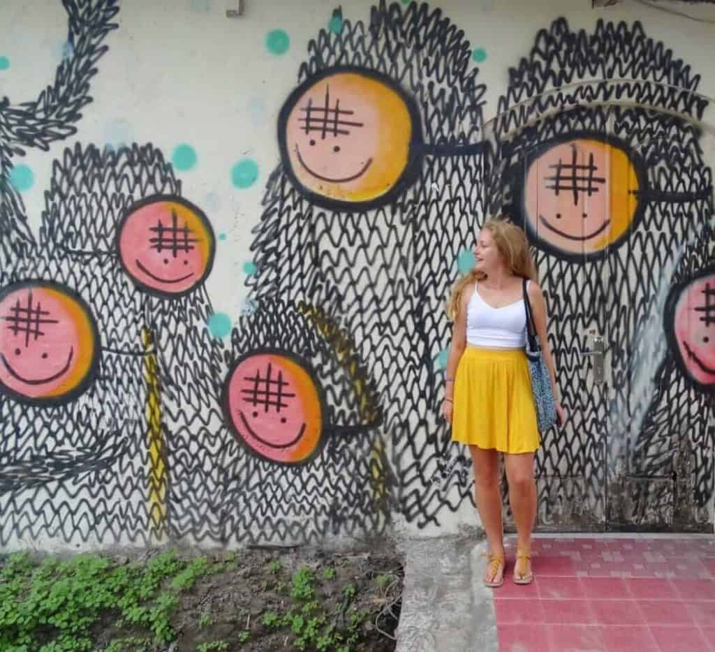 Yogyakarta street art in Anagards village