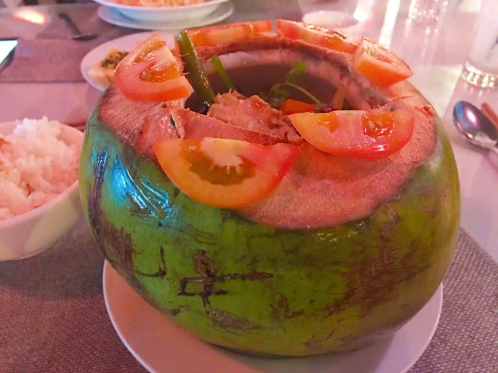 Coconut curry lanterns restaurant Nha Trang